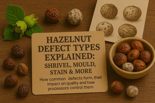 Hazelnut defect types overview